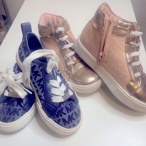 2 Pairs - Size 10 Toddler Michael Kors Shoes